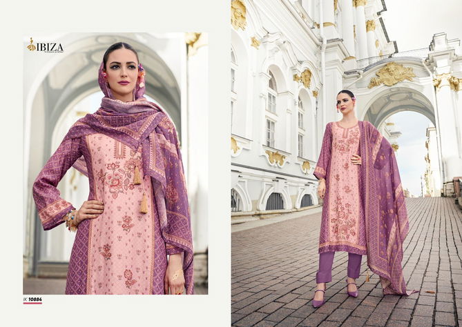 Iznik Vol 4 By Ibiza Simar Muslin Digital Printed Salwar Kameez Wholesale Shop In Surat